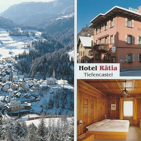 Hotel Raetia Tiefencastel Bagian luar foto